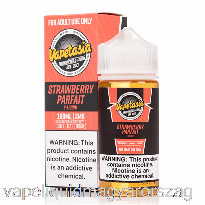 Eper Parfé - Vapetasia - 100ml 3mg Vape Folyadék